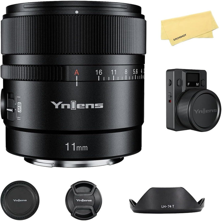 EACHSHOT Yn11Mm F1.8S Lens W/Remote Controller for Sony 11Mm F1.8 Large Aperture Fixed Prime Lens Au