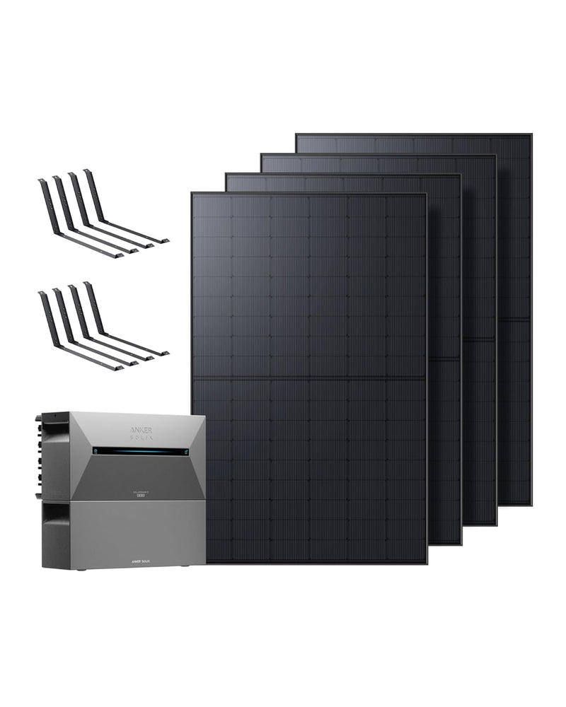 Anker SOLIX Balkonkraftwerk mit Speicher (1740W | 3200Wh), Solarbank 2 E1600 Pro (1600Wh) mit BP1600