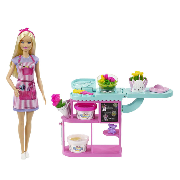 Barbie You Can Be Anything Serie, Florist, Puppe mit blonden Haaren, Knetmasse für Blumen, Accessoir