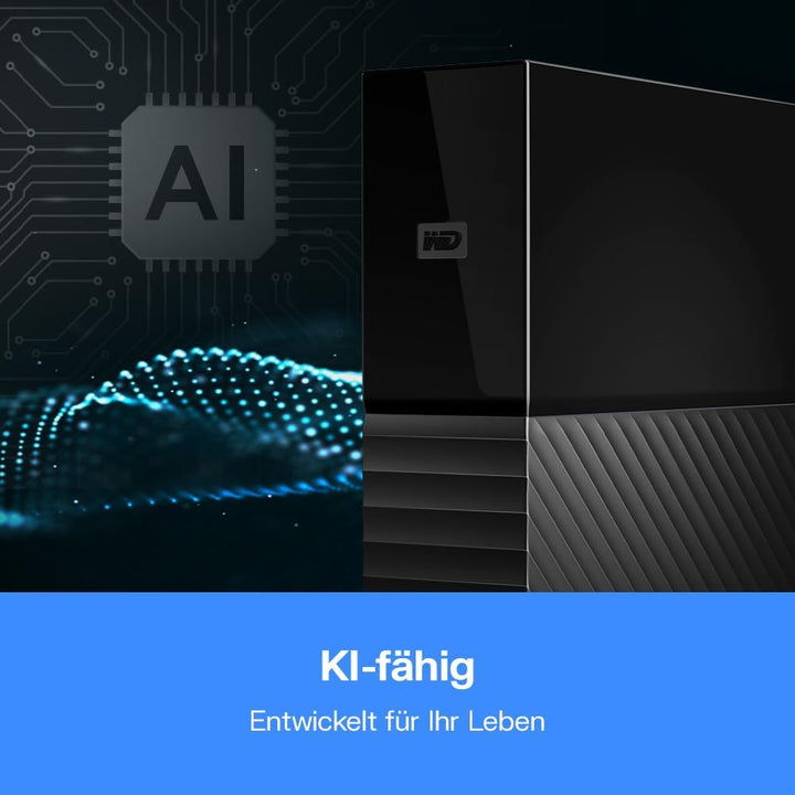 WD My Book 18 TB USB 3.0 Desktop-Festplatte mit Passwortschutz (Desktop-Speicher, Sicherungssoftware