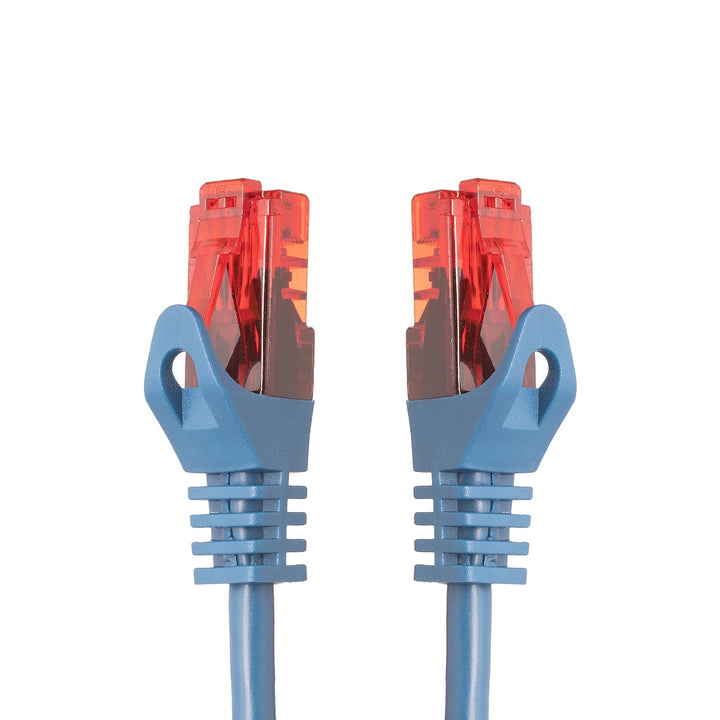 BIGtec - 5 Stück - 20m Gigabit Netzwerkkabel Patchkabel Ethernet LAN DSL Patch Kabel blau (2x RJ-45
