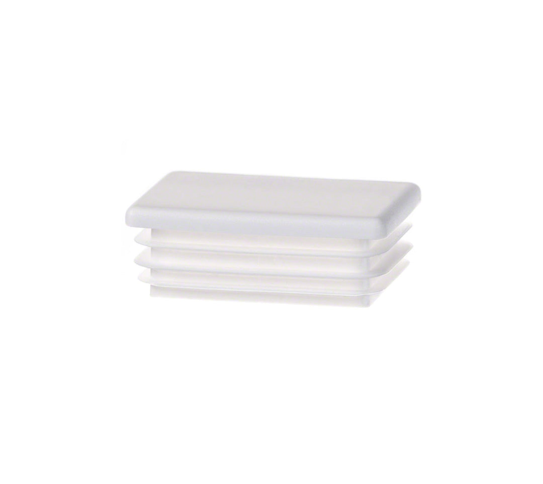 EMFA Lamellenstopfen für Rechteckrohre 70x30 mm Weiss 10 Stück Rechteckstopfen 30x70, 7x3 cm 70x30 m