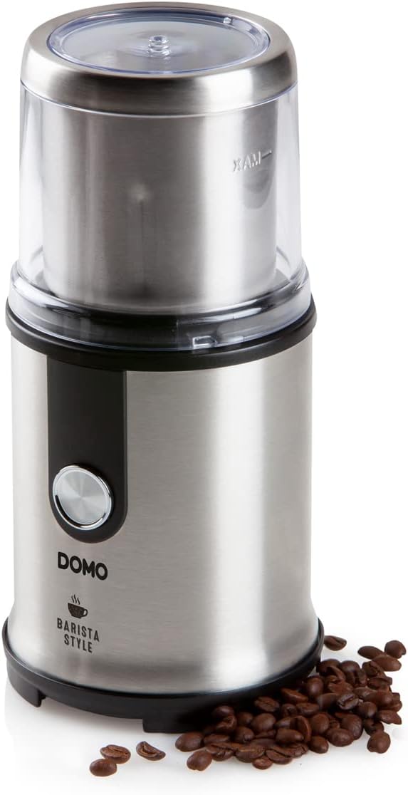 Domo DO723K Kaffeemühle, Edelstahl, 300 W, Silber