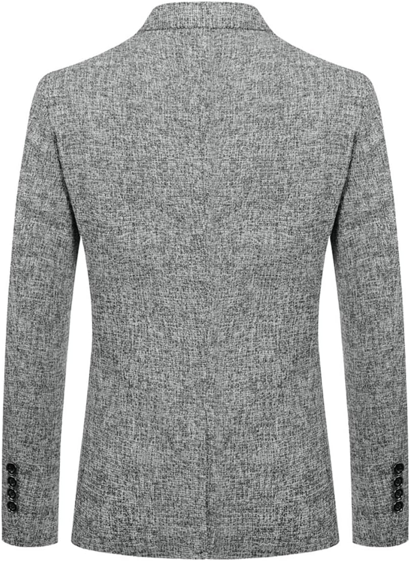 Allthemen Herren Sakko Sportlich Baumwolle Blazer Slim Fit Modern Jackett Jacke Casual Anzugjacke fü