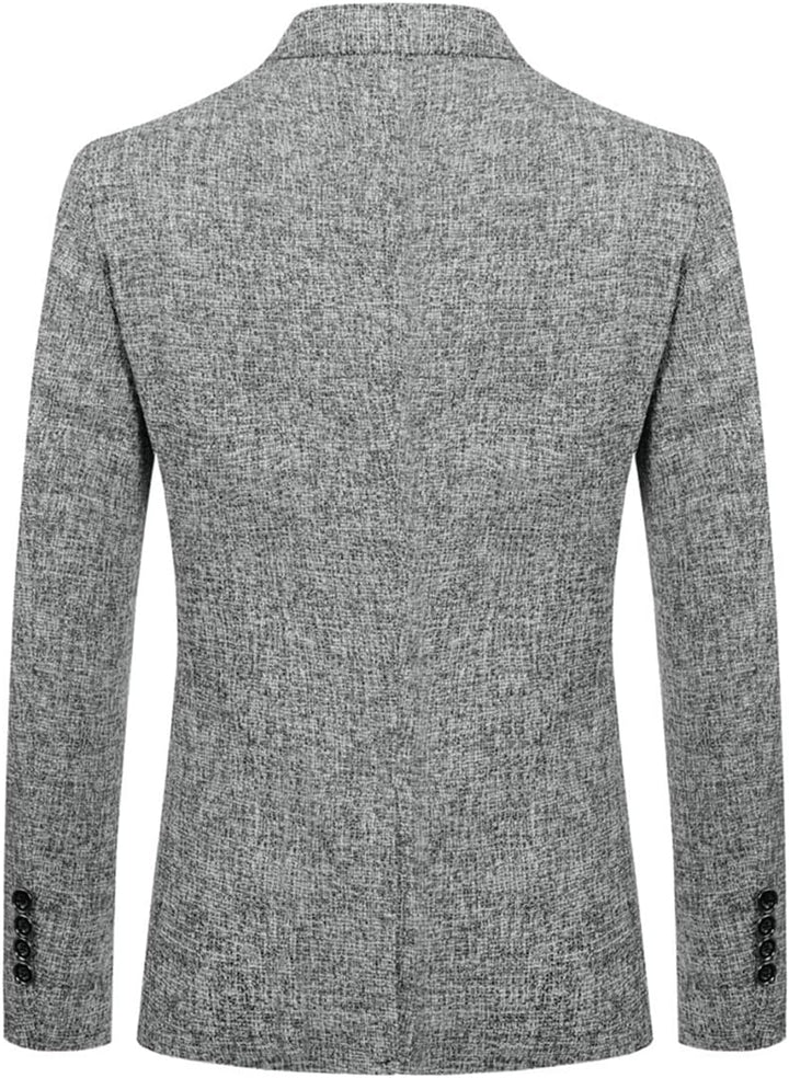 Allthemen Herren Sakko Sportlich Baumwolle Blazer Slim Fit Modern Jackett Jacke Casual Anzugjacke fü