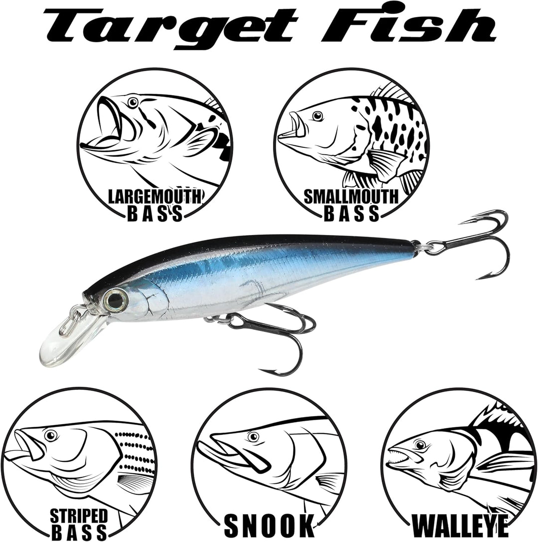 LUCKY CRAFT Pointer 78 Angelköder Jerkbait Chartreuse Shad 3-Inch, Chartreuse Shad 3-Inch