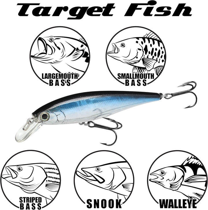 LUCKY CRAFT Pointer 78 Angelköder Jerkbait Chartreuse Shad 3-Inch, Chartreuse Shad 3-Inch