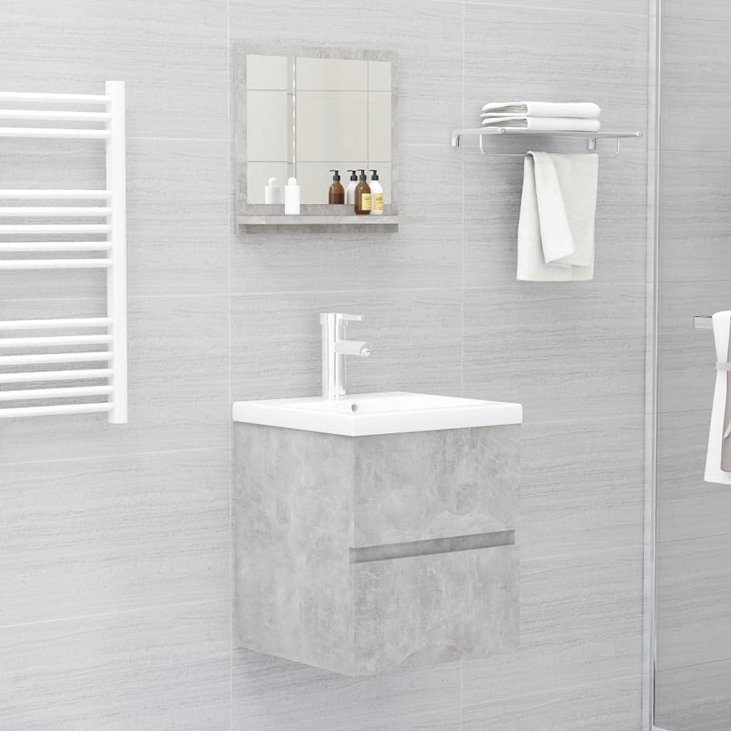 homiuse 40x10,5x37 cm Badspiegel Spiegel mit Ablage Rechteckiger Wandspiegel Mirror Badezimmerspiege