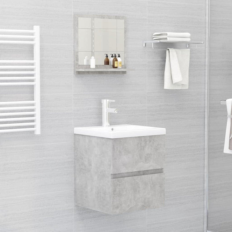 homiuse 40x10,5x37 cm Badspiegel Spiegel mit Ablage Rechteckiger Wandspiegel Mirror Badezimmerspiege