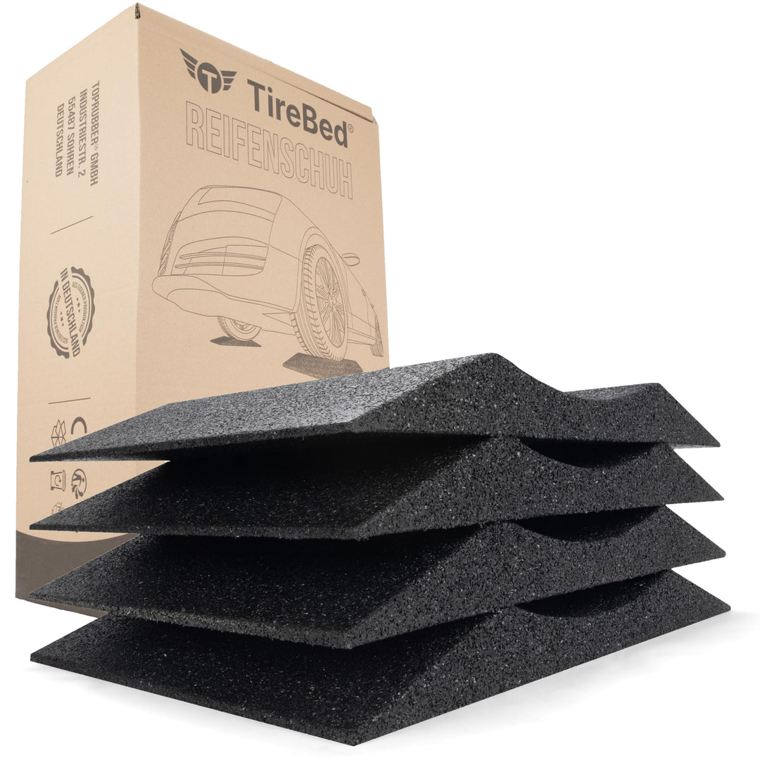 TopRubber® 4X Reifenschuh 300er Set in schwarz Reifenschoner aus Gummigran