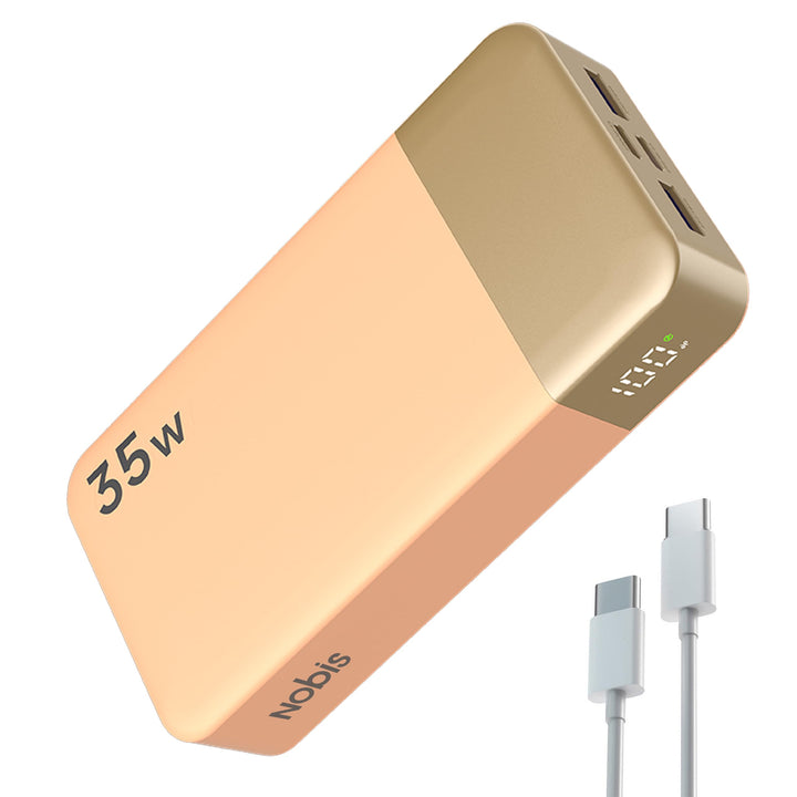 NOBIS Power Bank, Powerbank 20000mAh, 35W Externe Handyakkus Fast Charging, Externer Akku with C to