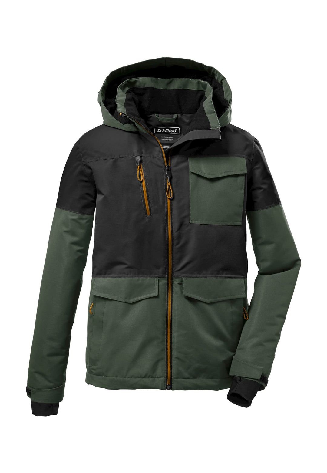 Killtec Jungen Outdoorjacke Funktionsjacke mit Kapuze und Schneefang KOW 29 BYS SKI Jckt wasserdicht