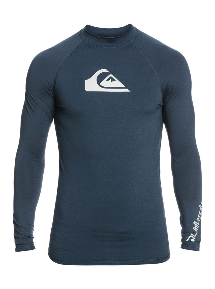Quiksilver - All Time Rashguard Surf Tee für Männer XS Navy Blazer - Heather, XS Navy Blazer - Heath