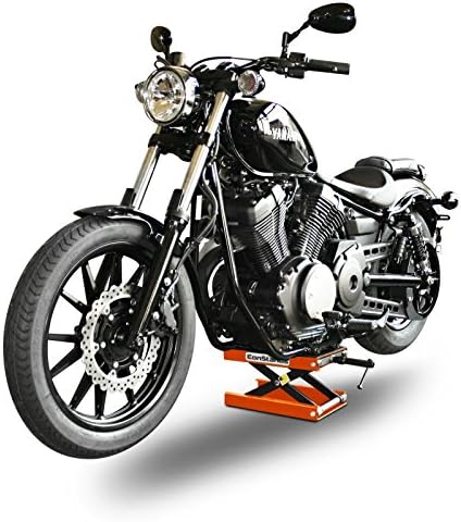 ConStands - Motorrad-Hebebühne für Chopper/Custombike Hydraulisch Sicherung Orange CB58511