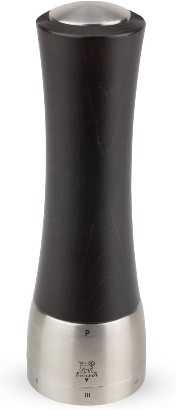 Peugeot Madras Manuelle Pfeffermühle, Mahlgradeinstellung u'Select, Höhe: 21 cm, Holz, Braun, 25229