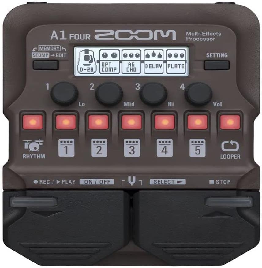 Zoom A1 FOUR Acoustic Guitar Multi-Effects Pedal
