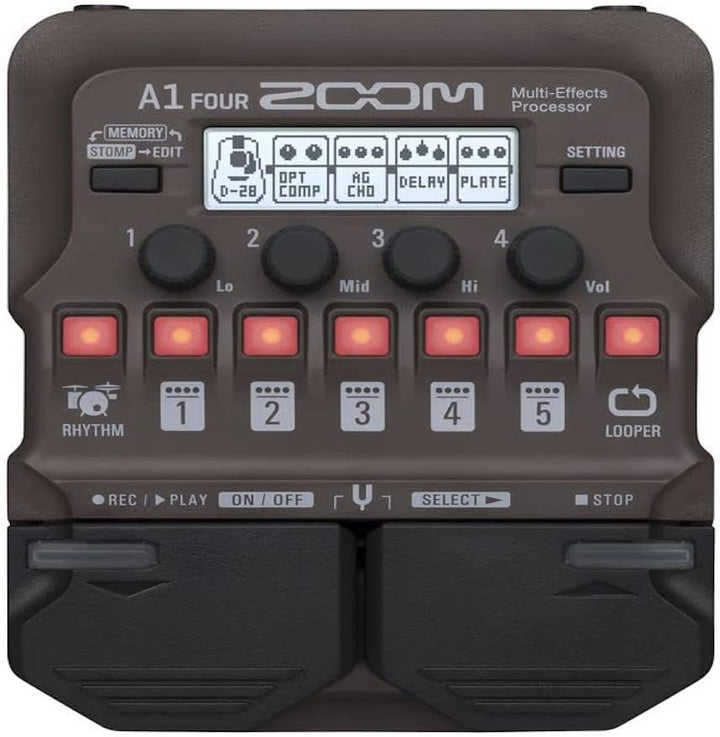 Zoom A1 FOUR Acoustic Guitar Multi-Effects Pedal