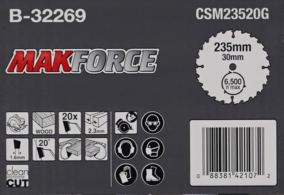 Makita MakForce Saegeblatt, 235 x 30 mm, 20Z, B-32269