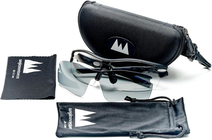 sunglasses restorer Sportbrille für Herren und Damen | Selbsttönend, Klar oder Polarisierte Linsen |