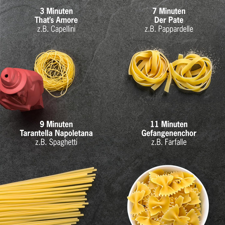 Al Dente Taupe - Singender Pastatimer zum Mitkochen - Pastatimer für alle gängigen Nudelsorten - ita