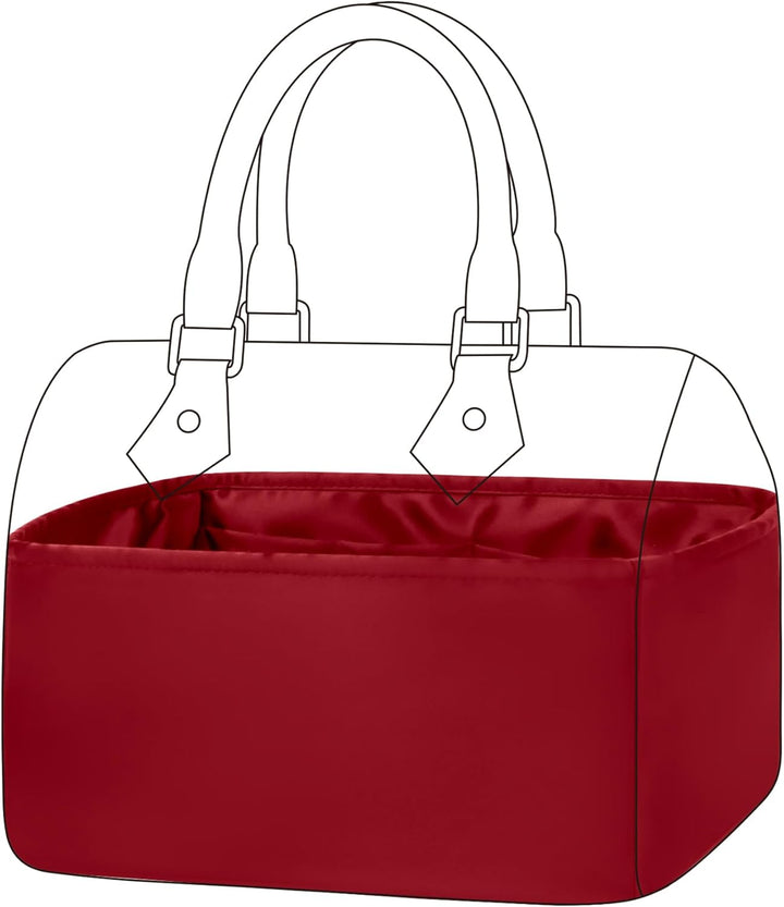 DGAZ Handtaschen Organizer Einsatz, Seide Handtaschenorganisator für LV Speedy Nano/20/25/30/35/40/4