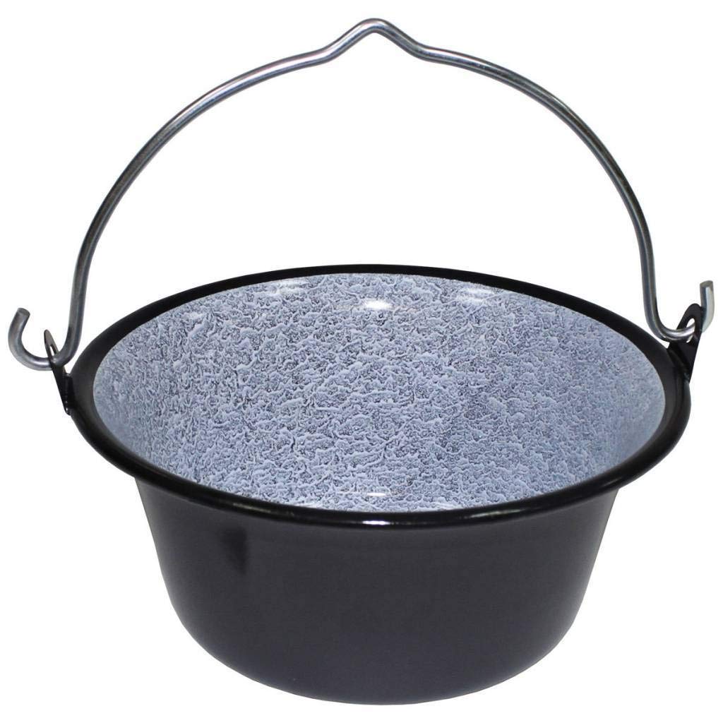 Ungarischer Gulaschkessel aus bruchsicherem Emaille Outdoor Camping Lagertopf verschiedene Grössen (