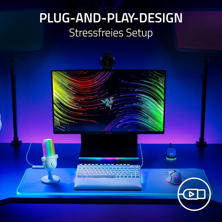 Razer Seiren V3 Chroma - RGB USB-Mikrofon - Supernieren Kondensator-Mikrofon mit Tap-to-Mute (Reakti
