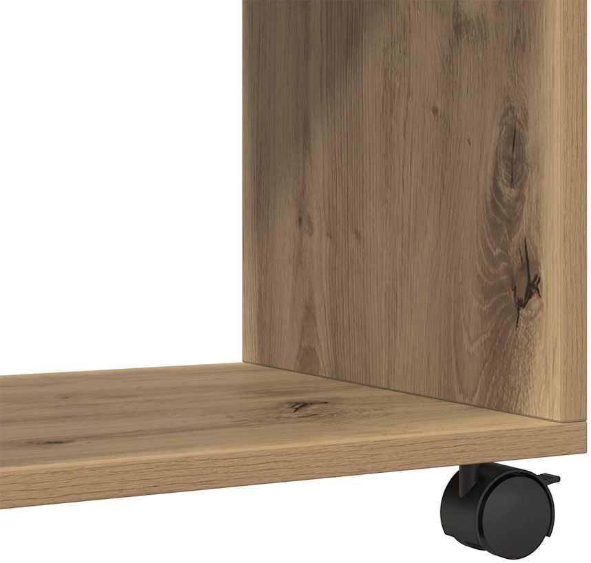 vidaXL Rollschrank, Rollcontainer mit Offenem Design, Aktenschrank für Büro Wohnzimmer, Büroschrank