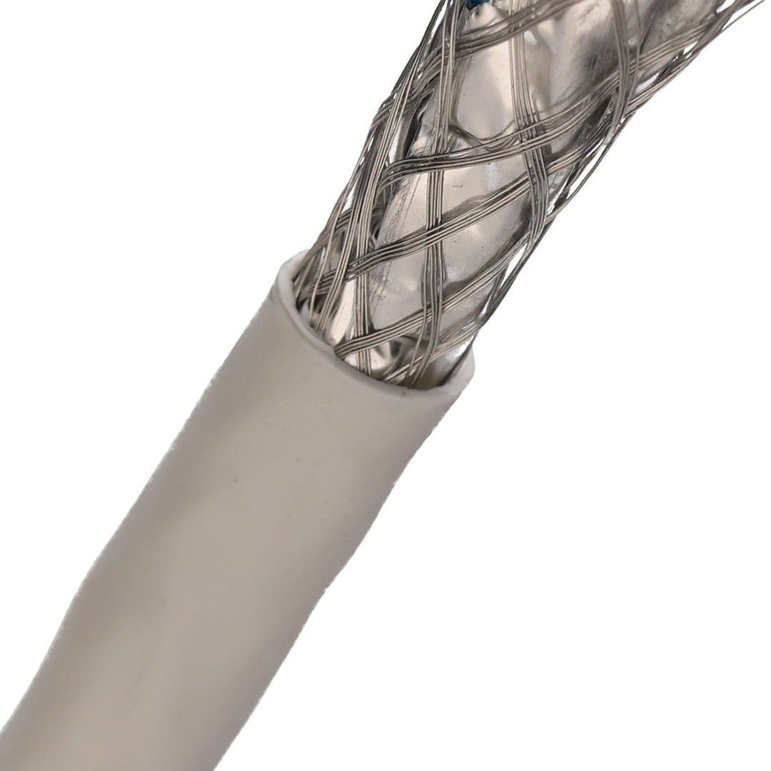 kenable Ethernet-Kabel für den Aussenbereich Cat6A Kupfer SF/FTP 50m Weiss, 50m Weiß