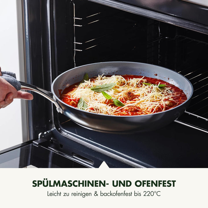 GreenPan Valencia Pro Harteloxierte Gesunde Keramik Antihaft 30 cm Bratpfanne, PFAS-frei, Edelstahl-