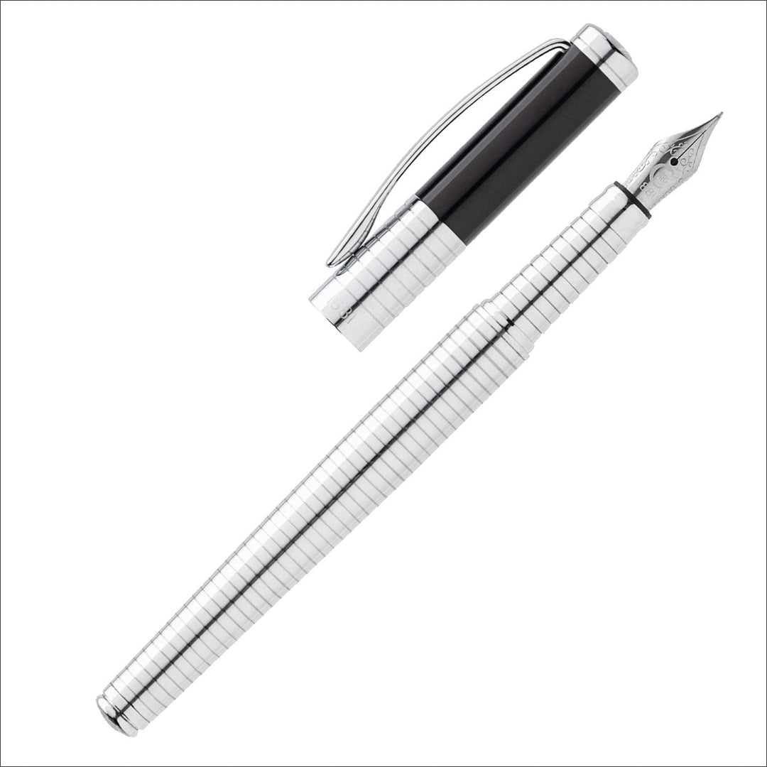 Cerruti 1881 Füllfederhalter Crosswall Chrome Füller NSH0632B