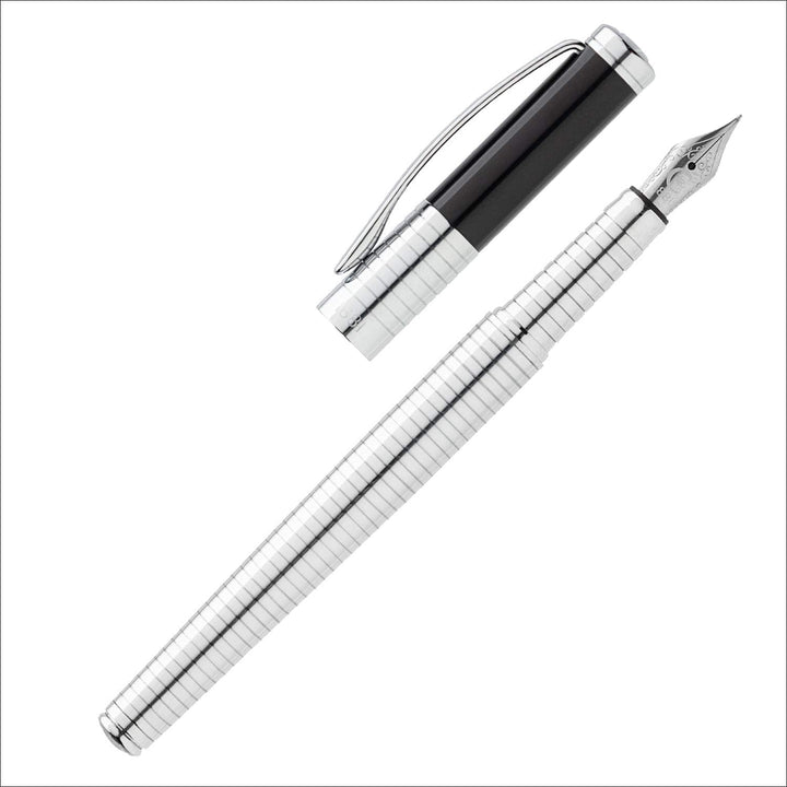 Cerruti 1881 Füllfederhalter Crosswall Chrome Füller NSH0632B