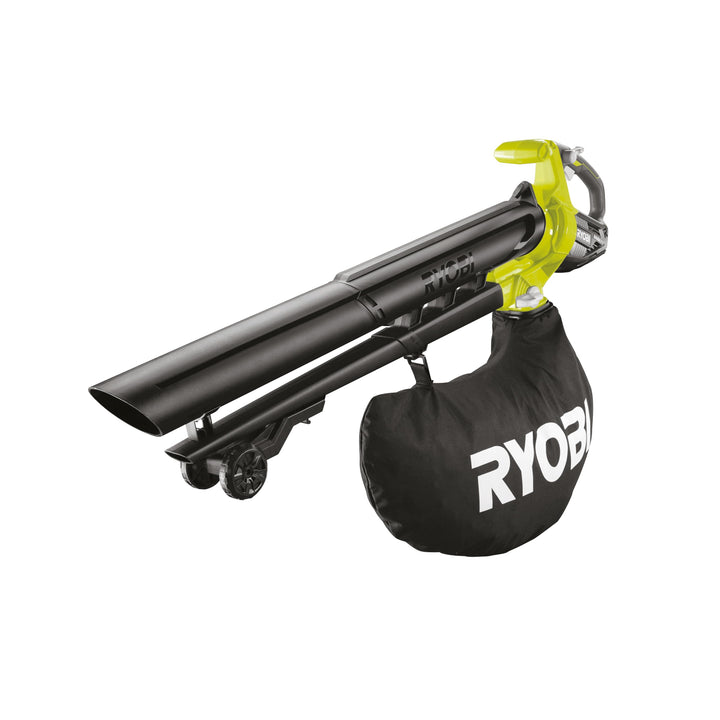 RYOBI 18 V ONE+ Brushless Akku-Laubsauger und Laubgebläse OBV18 (Luftmenge 6,0 m³/min, Luftgeschwind