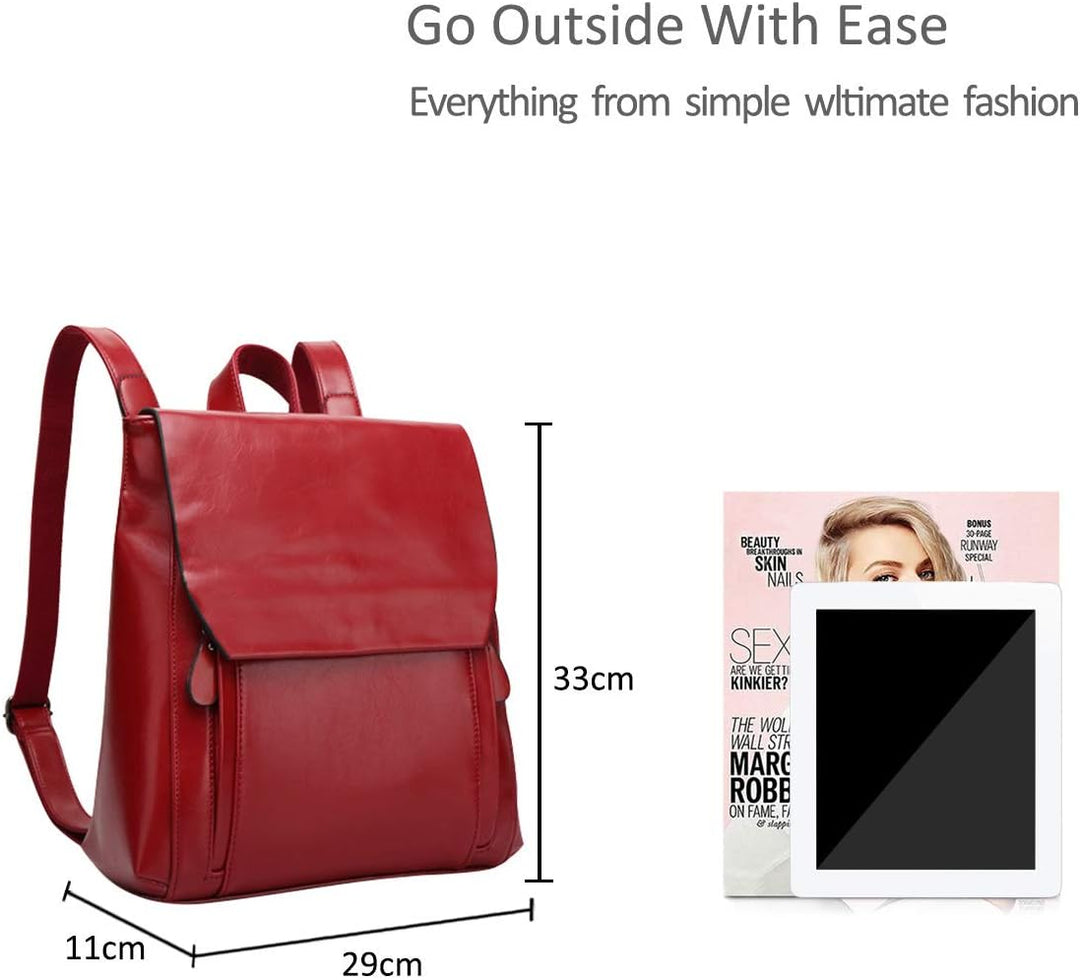 NICOLE&DORIS Mode Damen Rucksack Henkeltaschen Schulrucksack Reisen Daypacks Outdoor Tasche Weich PU