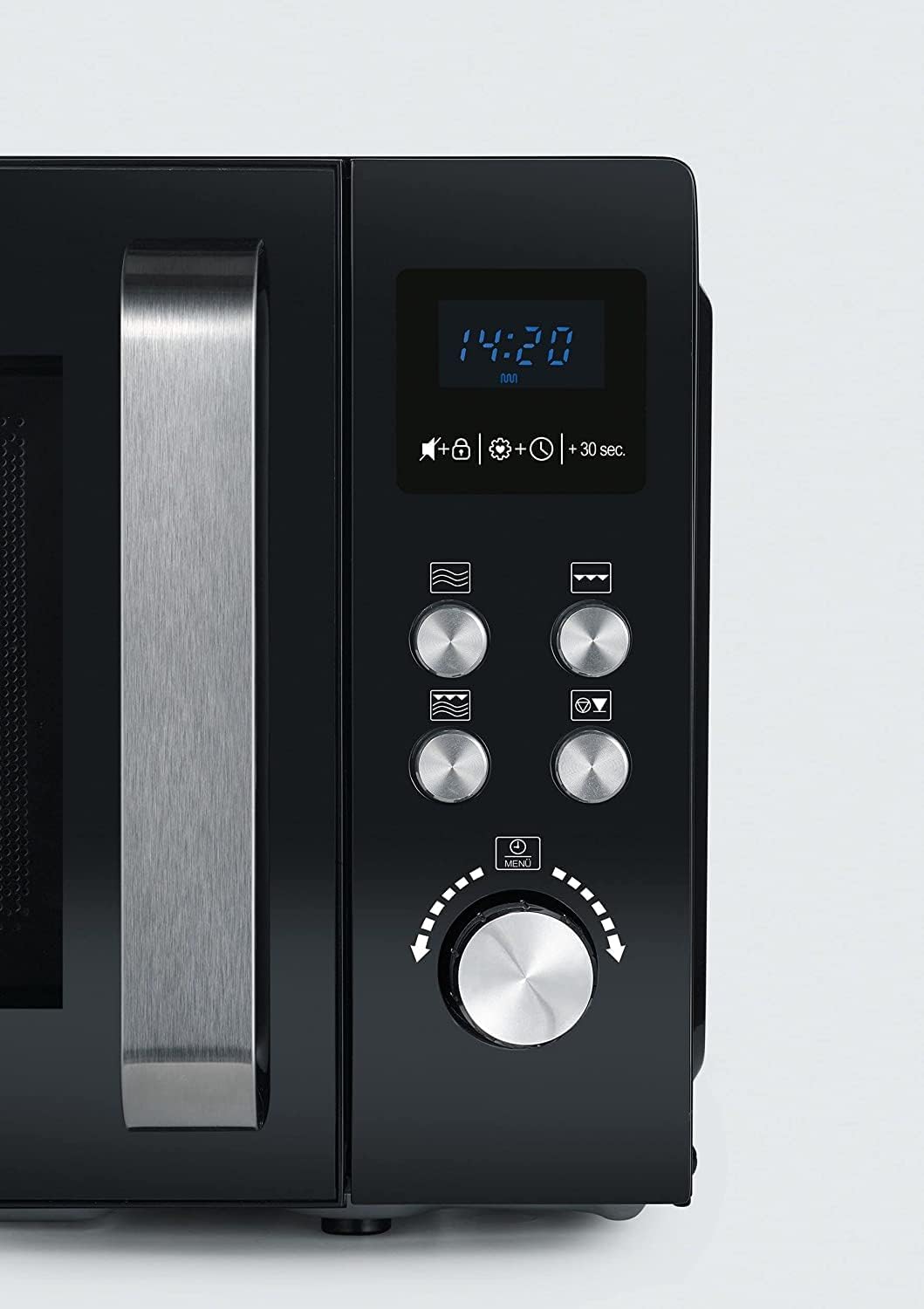 SEVERIN MW 7750 2-in-1 Mikrowelle (800 W, mit Grillfunktion, Inklusive Grillrost und Drehteller, Ø 2