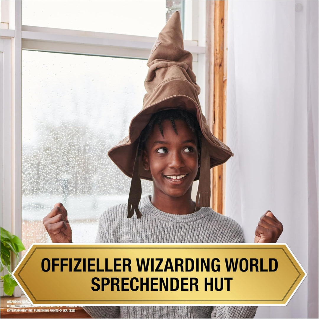 Wizarding World Harry Potter - Interaktiver Sprechender Hut mit Sound, Spielzeug für Kinder ab 5 Jah