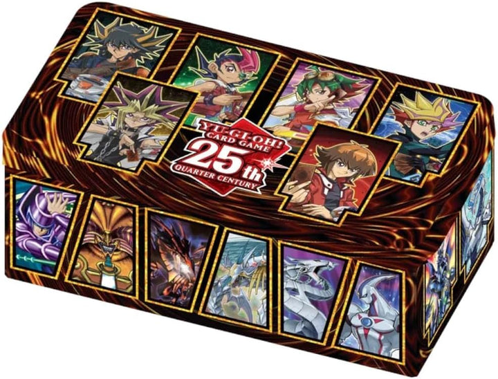 Yu-Gi-Oh! TRADING CARD GAME Tin of Dueling Heroes 25th Anniversary – Deutsche Ausgabe, 1. Auflage Ti
