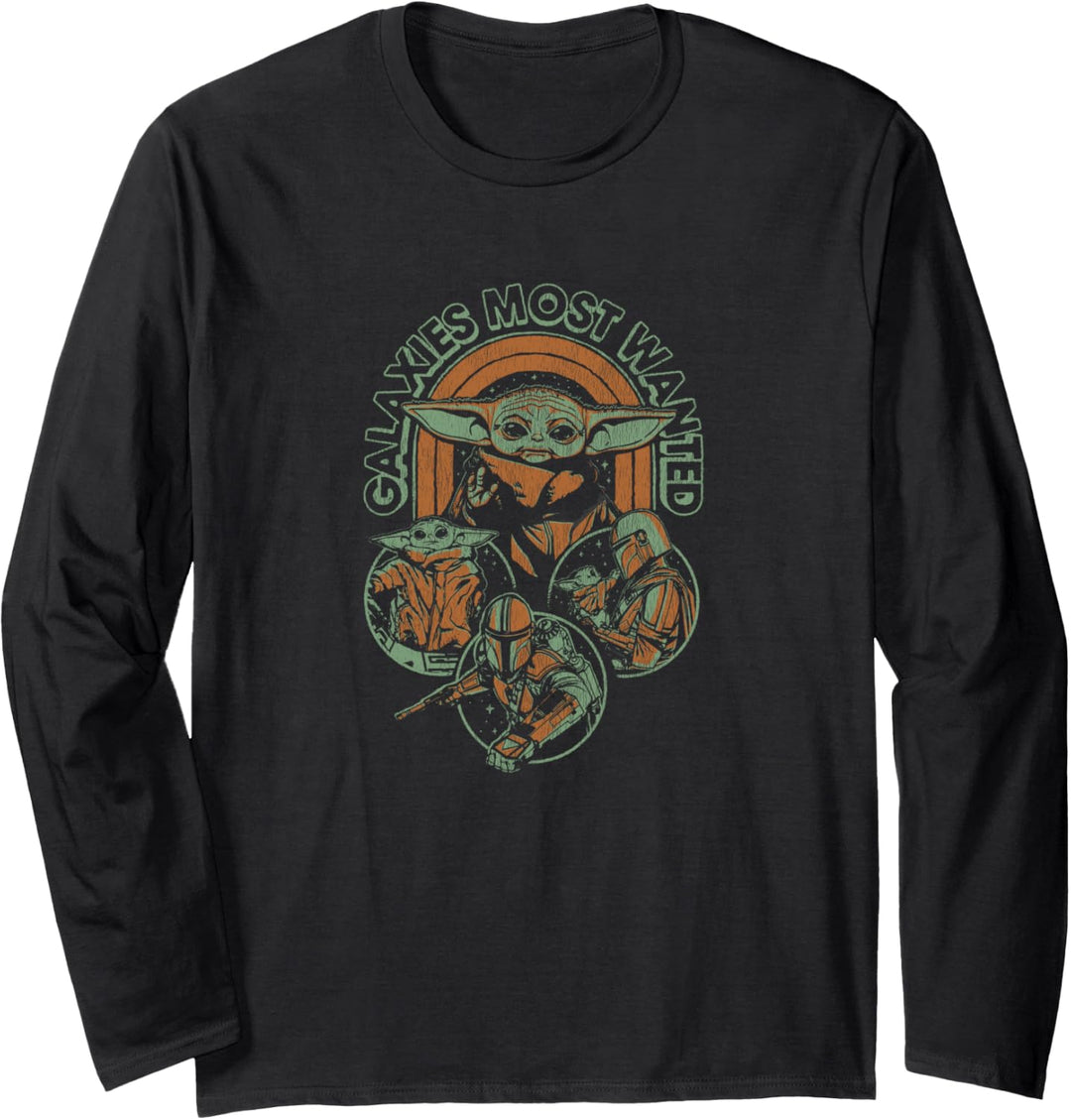 Star Wars: The Mandalorian Grogu Galaxies Most Wanted Langarmshirt