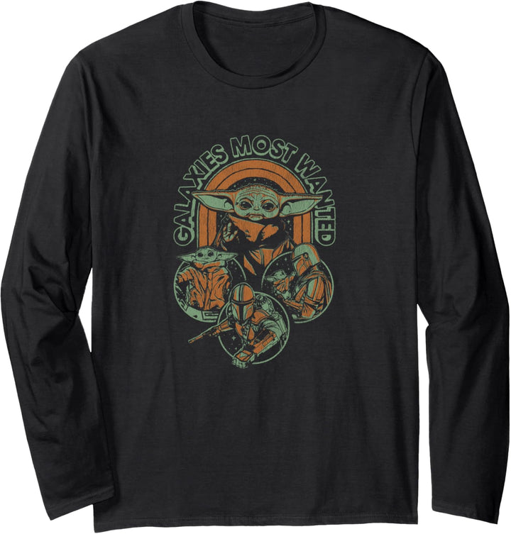Star Wars: The Mandalorian Grogu Galaxies Most Wanted Langarmshirt