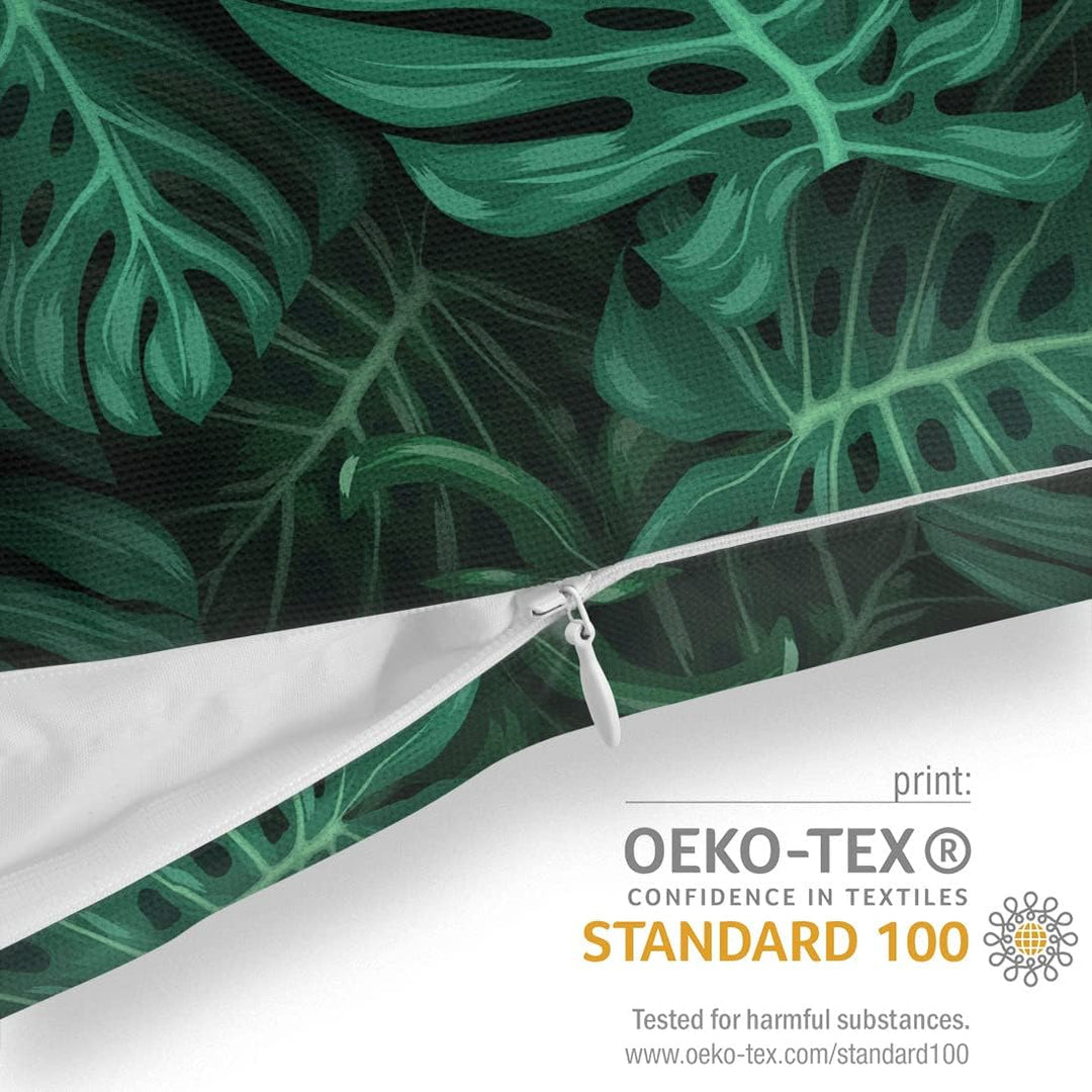 VOID Tropische Bananenblätter Kissenbezug Kissenhülle Sofakissen Kissen Deko Outdoor-Kissen Dekokiss