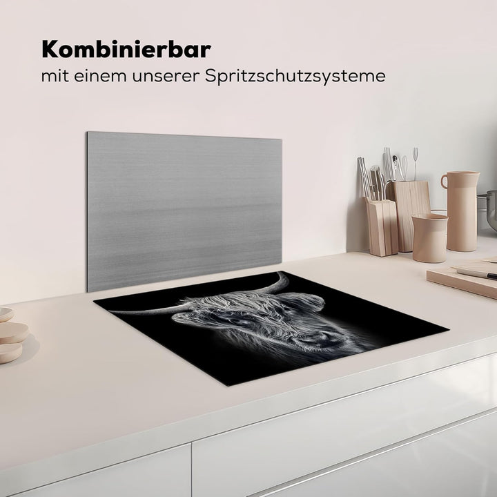 KitchenYeah© Herdabdeckplatte Einteilig Abdeckplatten Cerankochfeld Abdeckung Ceranfeld Herdplattena