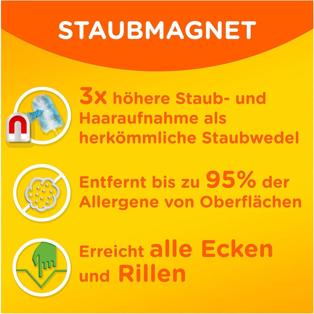 Swiffer Staubmagnet Trap & Lock Nachfüllpackung 4 Tücher, Nimmt 3x Mehr Staub & Haare Auf Und Schlie