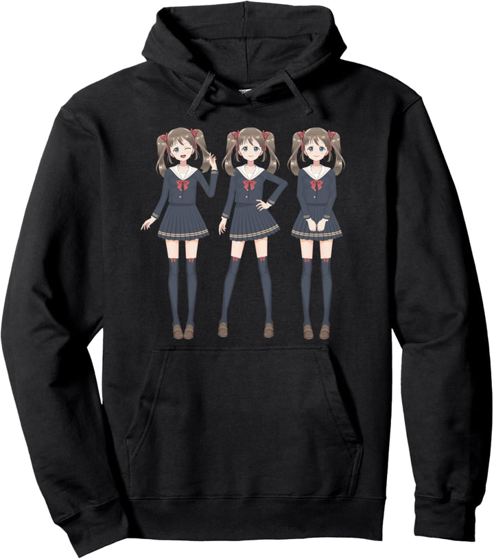 Kawaii Japanese manga otaku anime girls Pullover Hoodie