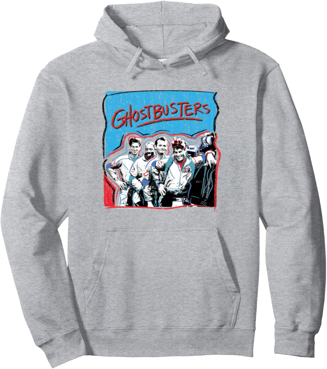 Ghostbusters Pop Graffiti blaue & rote Gruppe Pullover Hoodie