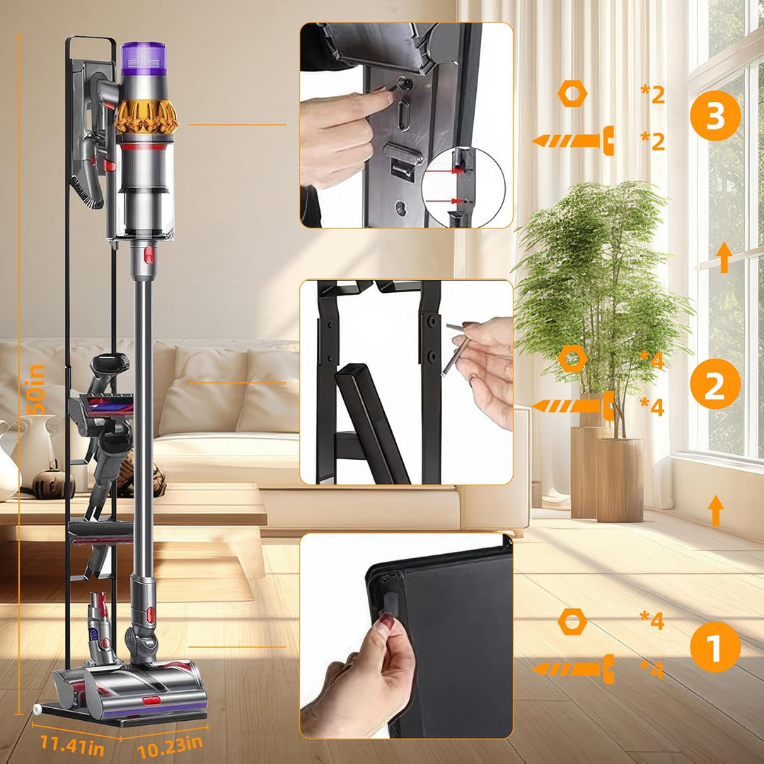 Staubsauger Ständer, Kompatibel für Dyson V15 V11 V10 V8 V7 V6 freistehend Bodenständer Halterung, Z