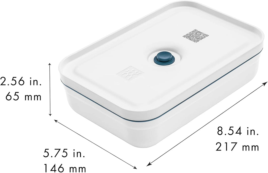 ZWILLING Fresh & Save Vakuum Lunchbox, Grösse L flach, Kunststoff, Weiss-La Mer Weiss L flach Lunchb