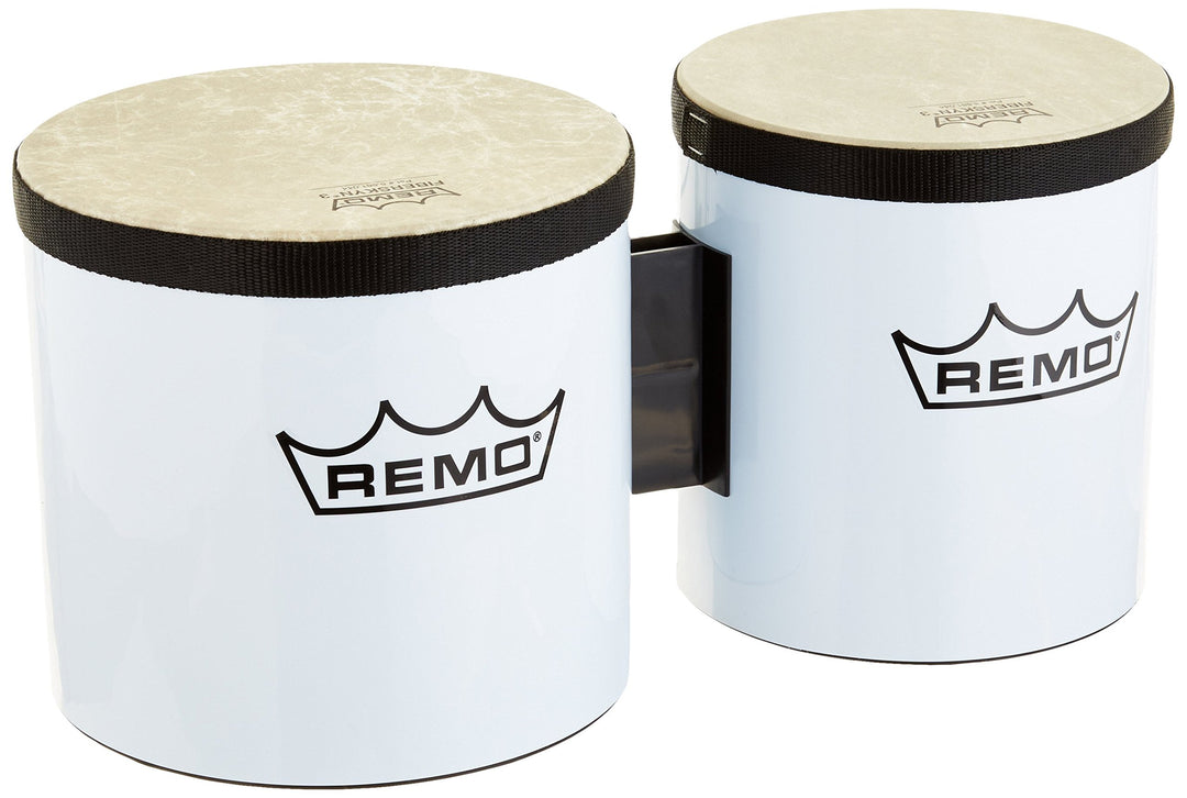 Remo BG-5300-00 Festival Bongo Trommel, 15,2 cm - 17,8 cm, Weiss, Weiss