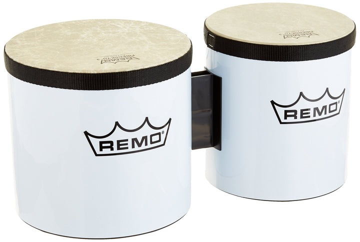 Remo BG-5300-00 Festival Bongo Trommel, 15,2 cm - 17,8 cm, Weiss, Weiss