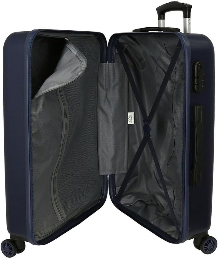 Pepe Jeans Molly Kofferset Mehrfarbig 55/68 cms Hartschalen ABS Kombinationsschloss 104L 4 Doppelräd