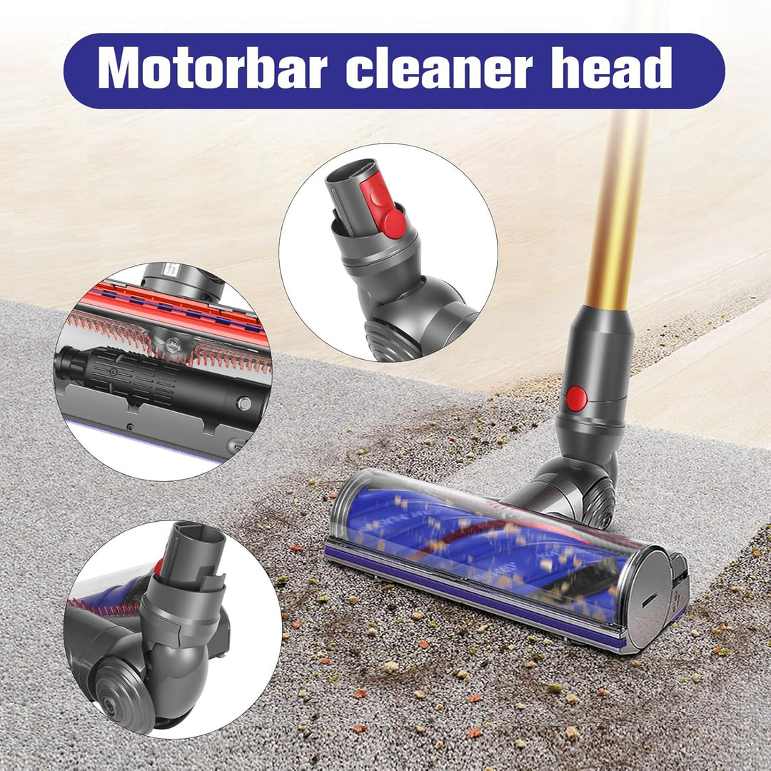 Motorbar Ersatz-Bodendüse für Dyson V12 Detect Slim/Absolute/Origin Staubsauger, Elektrobürste Motor